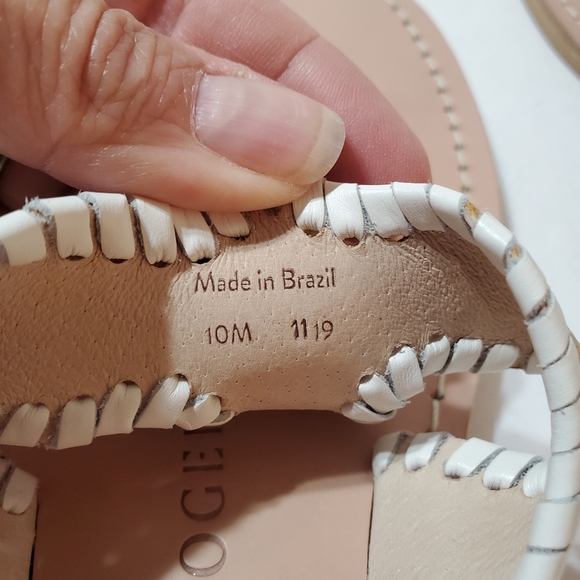 Jack Rogers Jackie Cork Leather Thong Sandal Size 10 - Picture 6 of 9